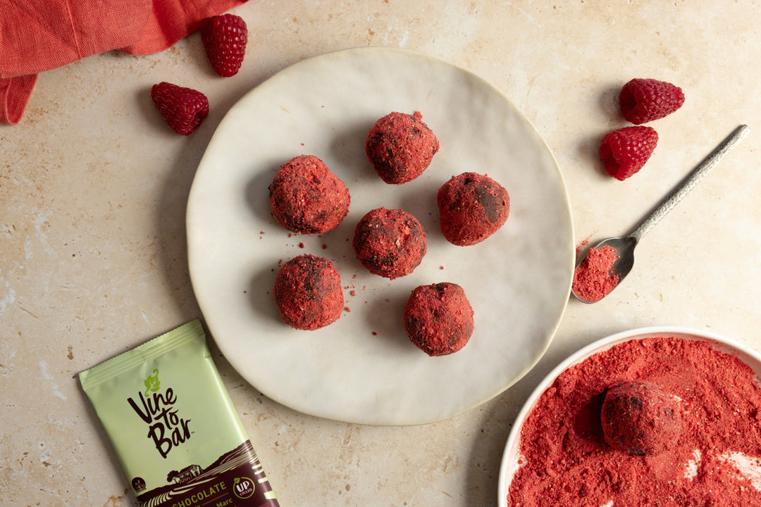 Raspberry Chocolate Truffles | Vine to Bar